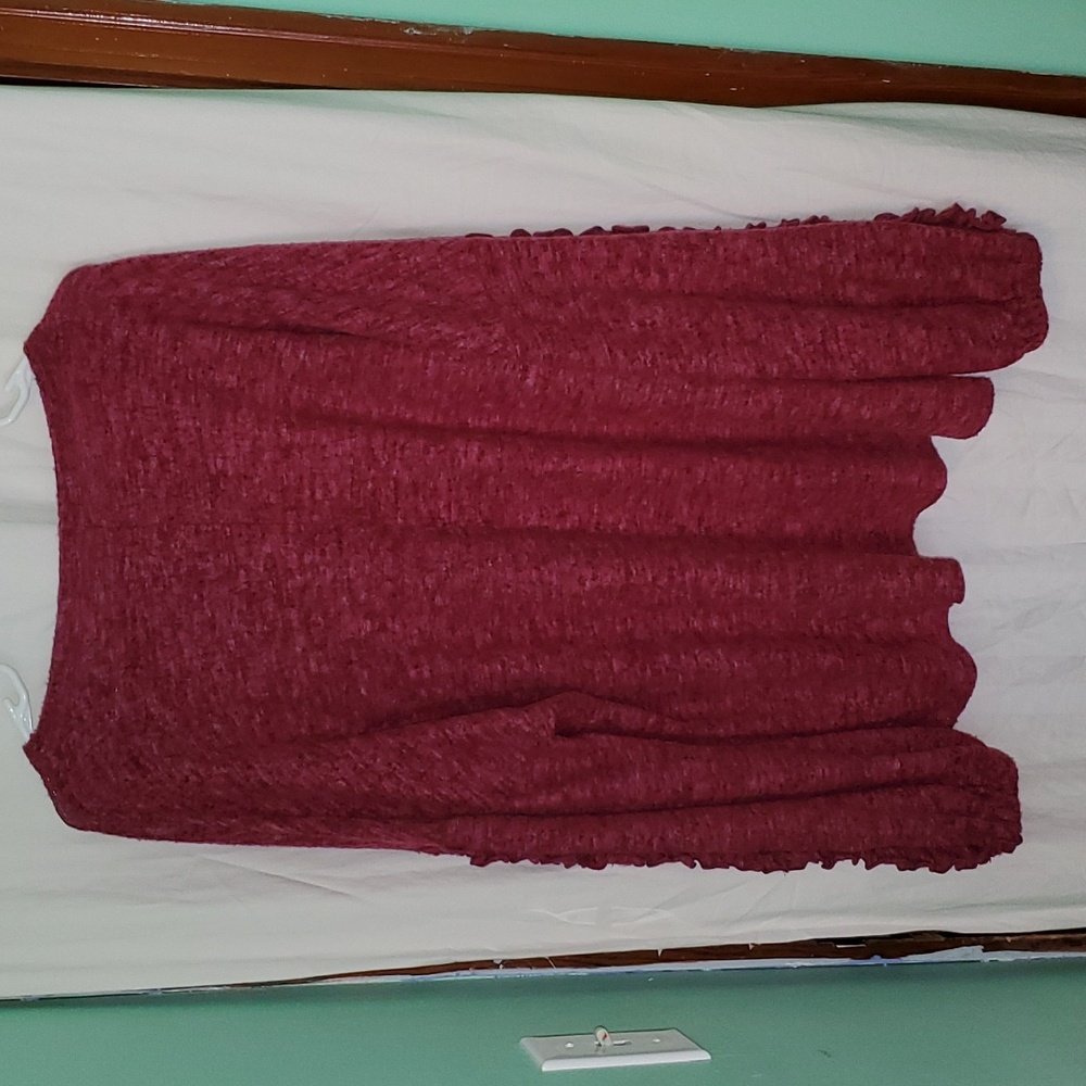 Blue Buttercup Oversized Ruffle Sweater - Picture 12 of 13